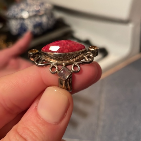 Red jasper gemstone ring - Picture 4 of 4